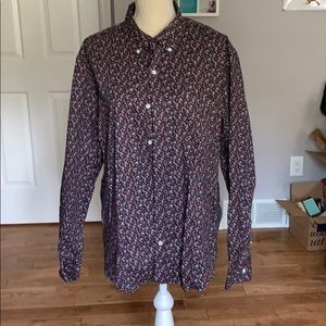 J crew slim untucked floral flex xl dress shirt